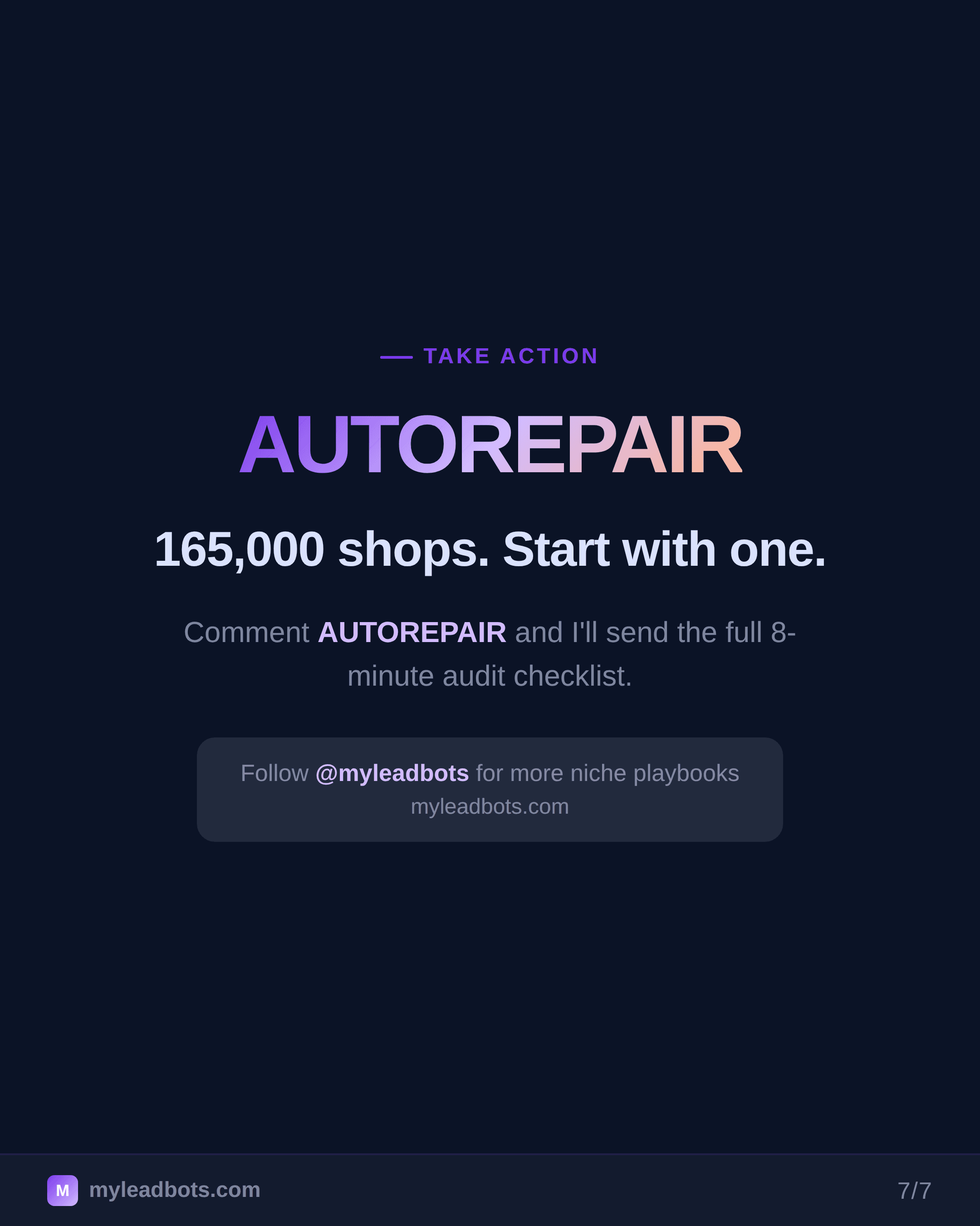 Auto Repair Shop Lead Generation: Agency Playbook 2026 — slide 7
