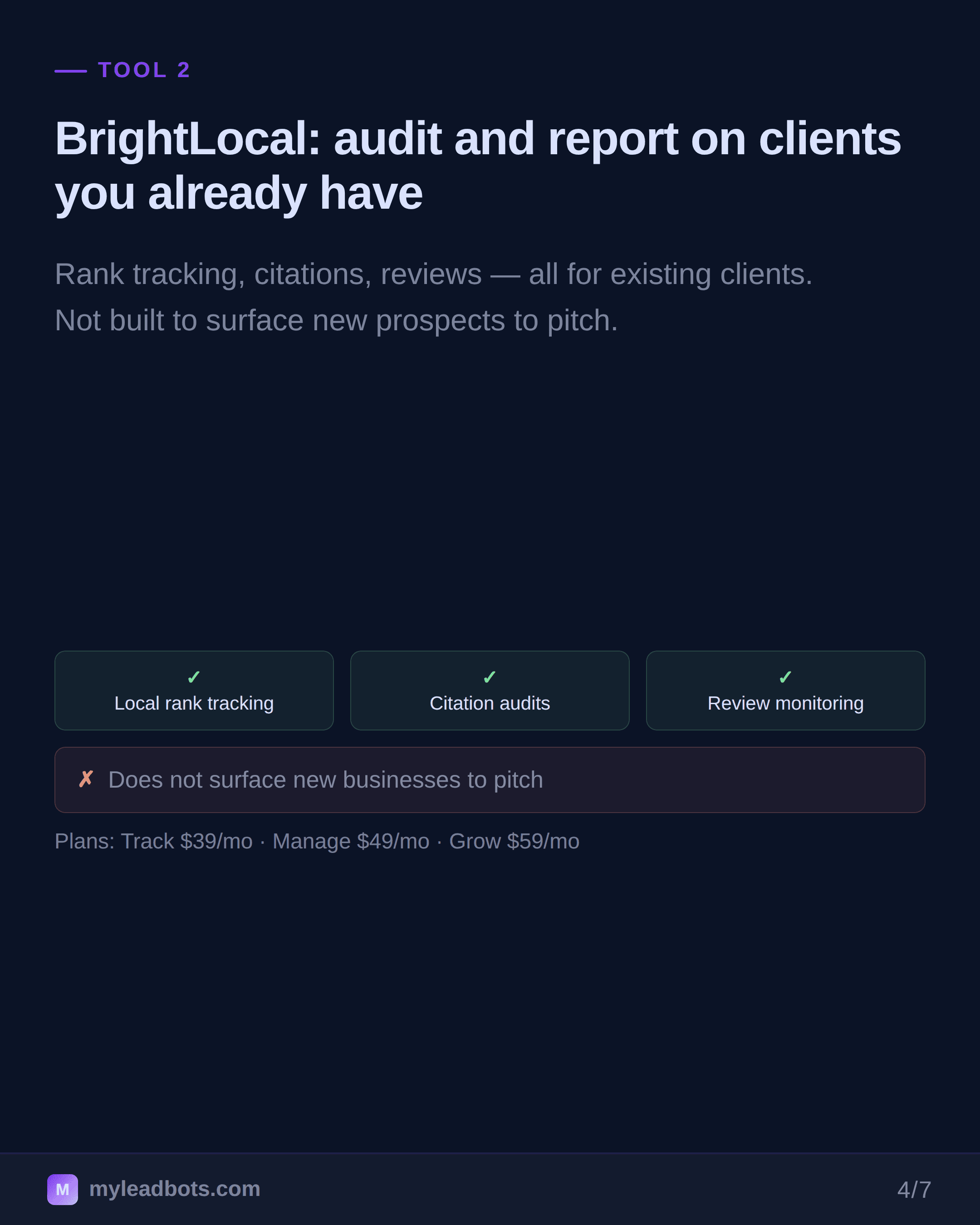 Best Local Lead Generation System: 3 Tools Compared (2026) — slide 4