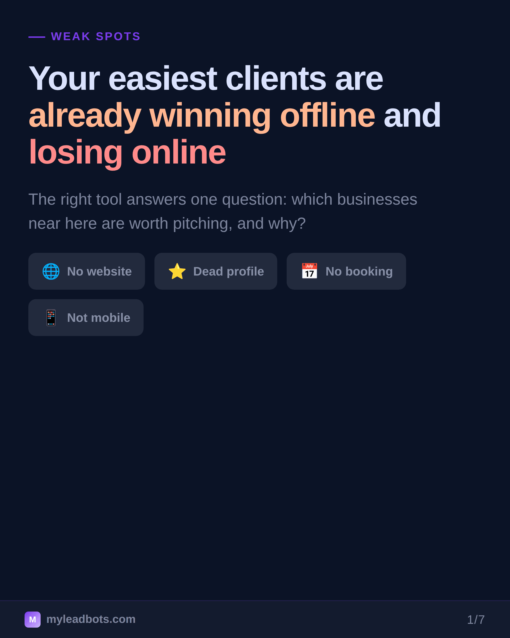 Best Tools to Find Local Businesses With Weak Online Presence — slide 1
