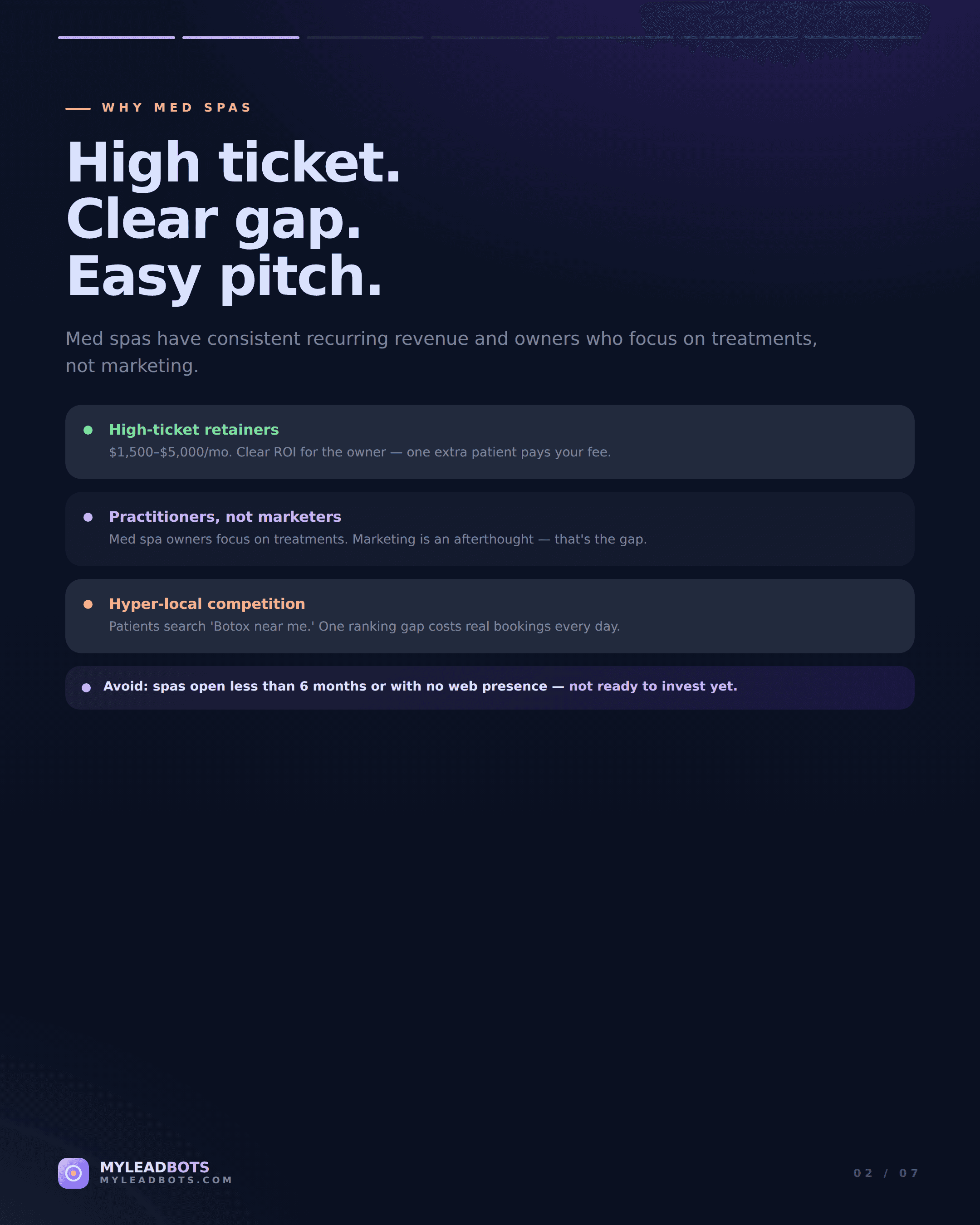 Med Spa Lead Generation: Local SEO Signals Agencies Can Pitch — slide 2